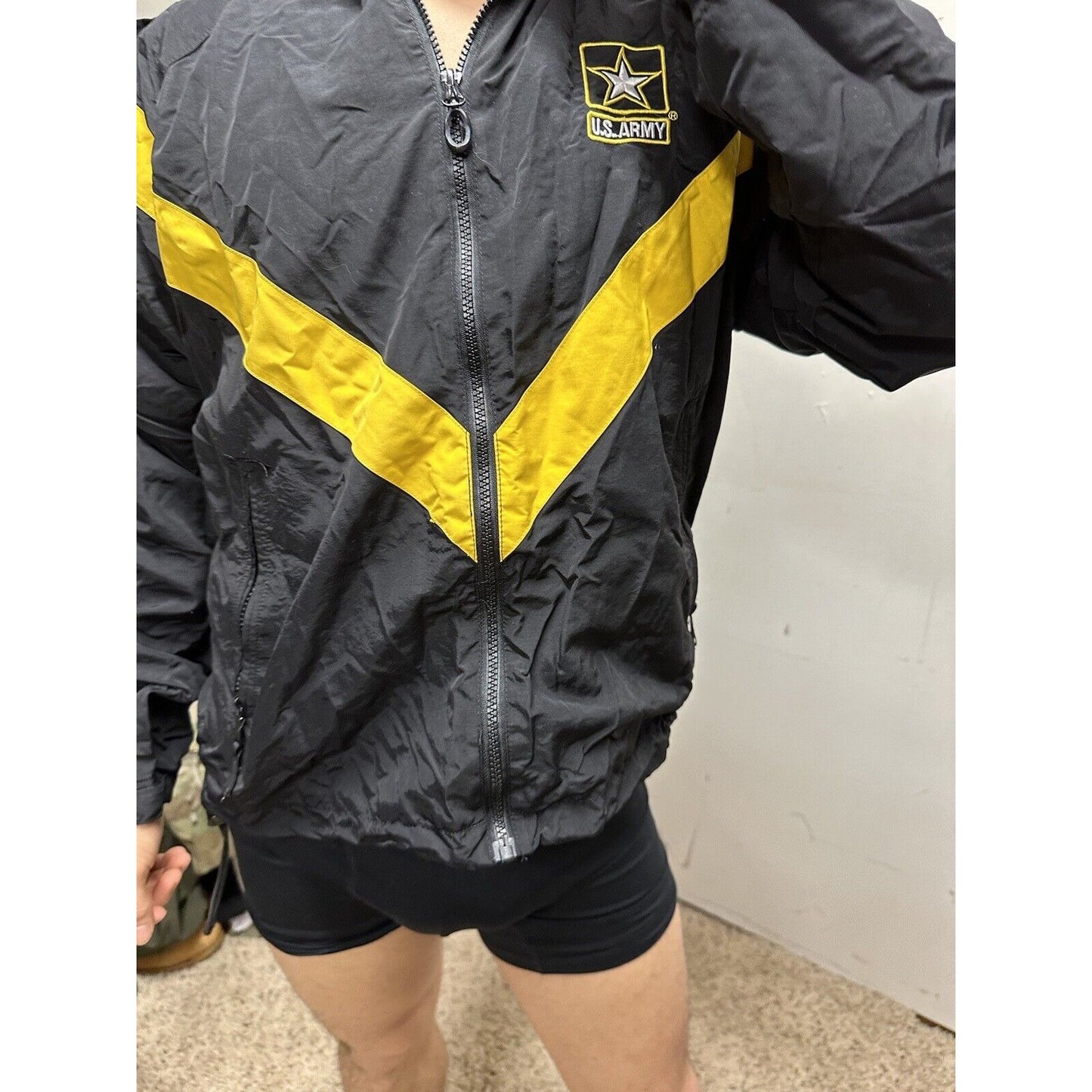 Men’s Army Jacket Apfu Small Regular Black Uniform Pt