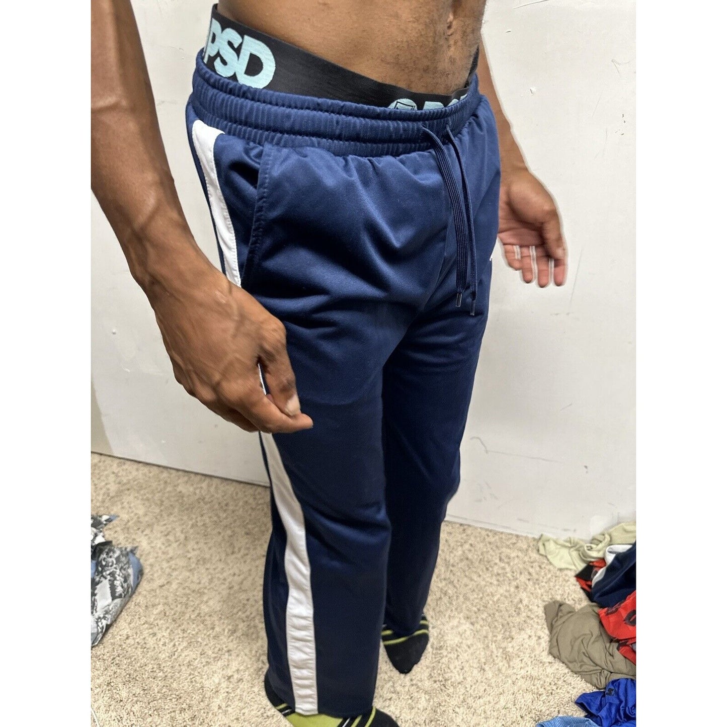Men’s Blue Mighty Fine XS Nasa Sweat Pants