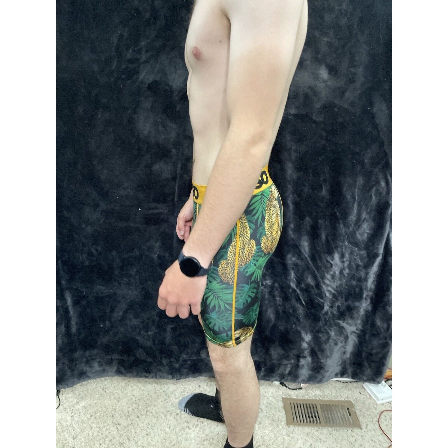 Men’s PSD Leopard Jungle Medium Boxer Briefs Multicolor