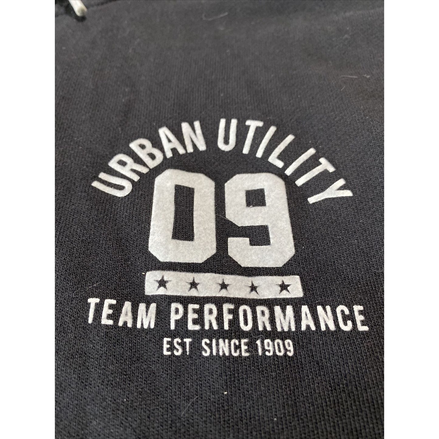 Bossini Urban Utility Team Performance 09 Mens XL Black Cotton Sweatshirt Hoodie