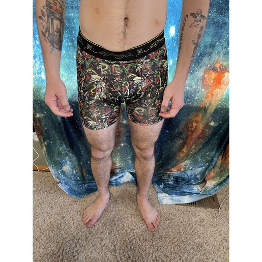 men's ed hardy compression shorts small skeleton New And Unworn