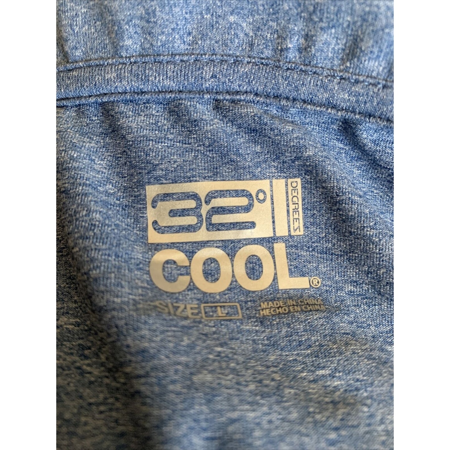 32 Degrees Cool Golf Polo Men’s Light Blue Soft Fabric Shirt Large