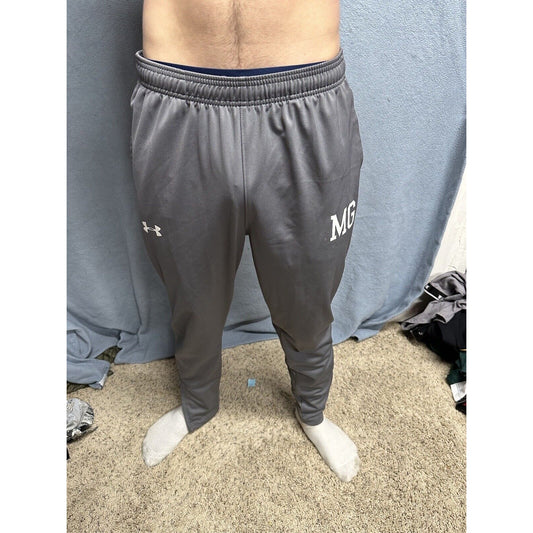 Men’s Gray Fitted Large Under Armour Sweatpants With Pockets MG