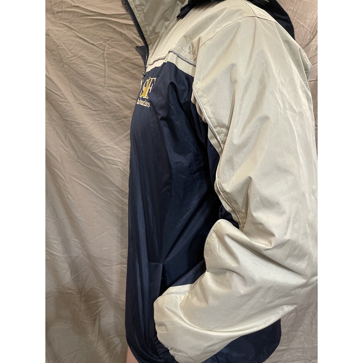 Men's Gogo Sports blue mediuk windbreaker full zip San Francisco