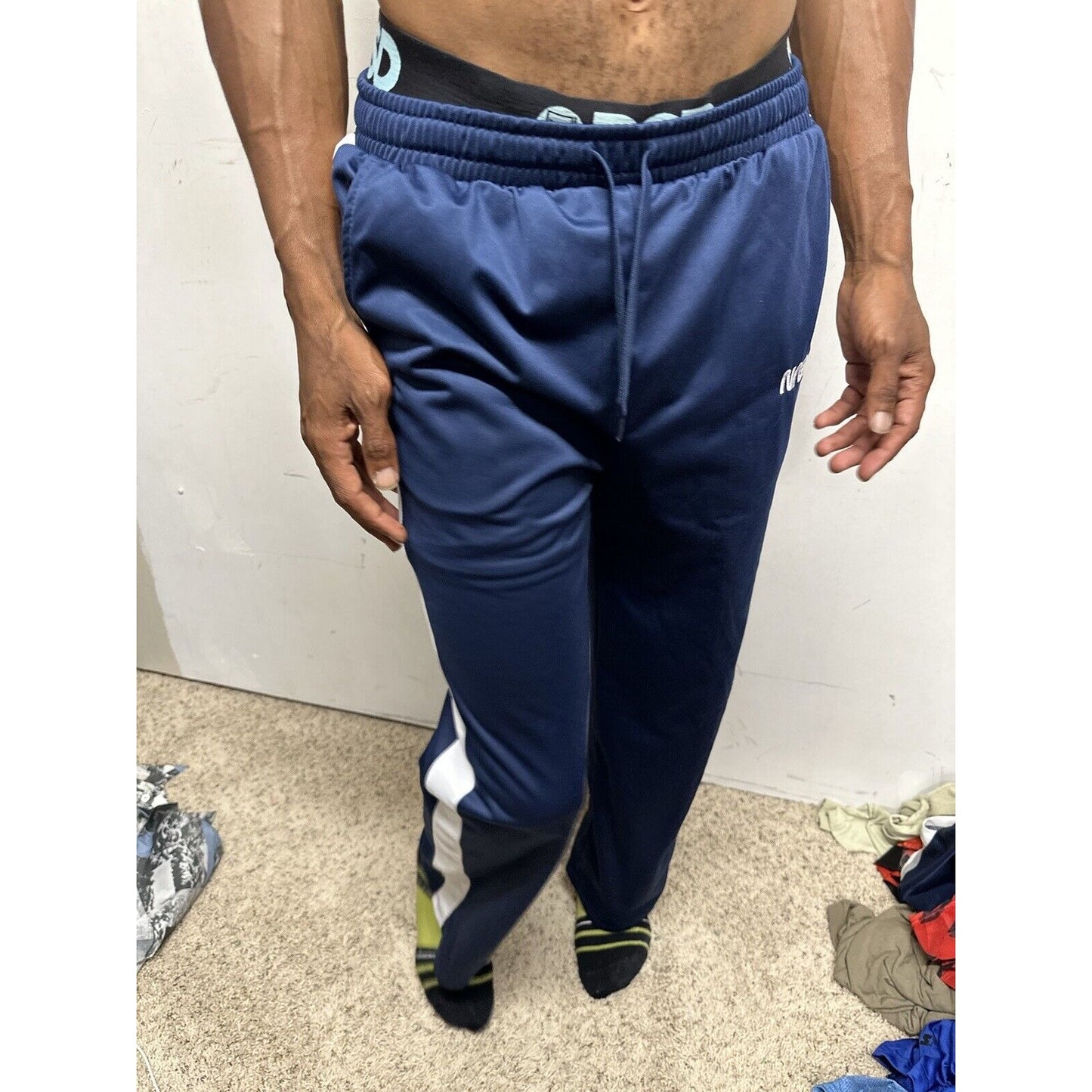 Men’s Blue Mighty Fine XS Nasa Sweat Pants