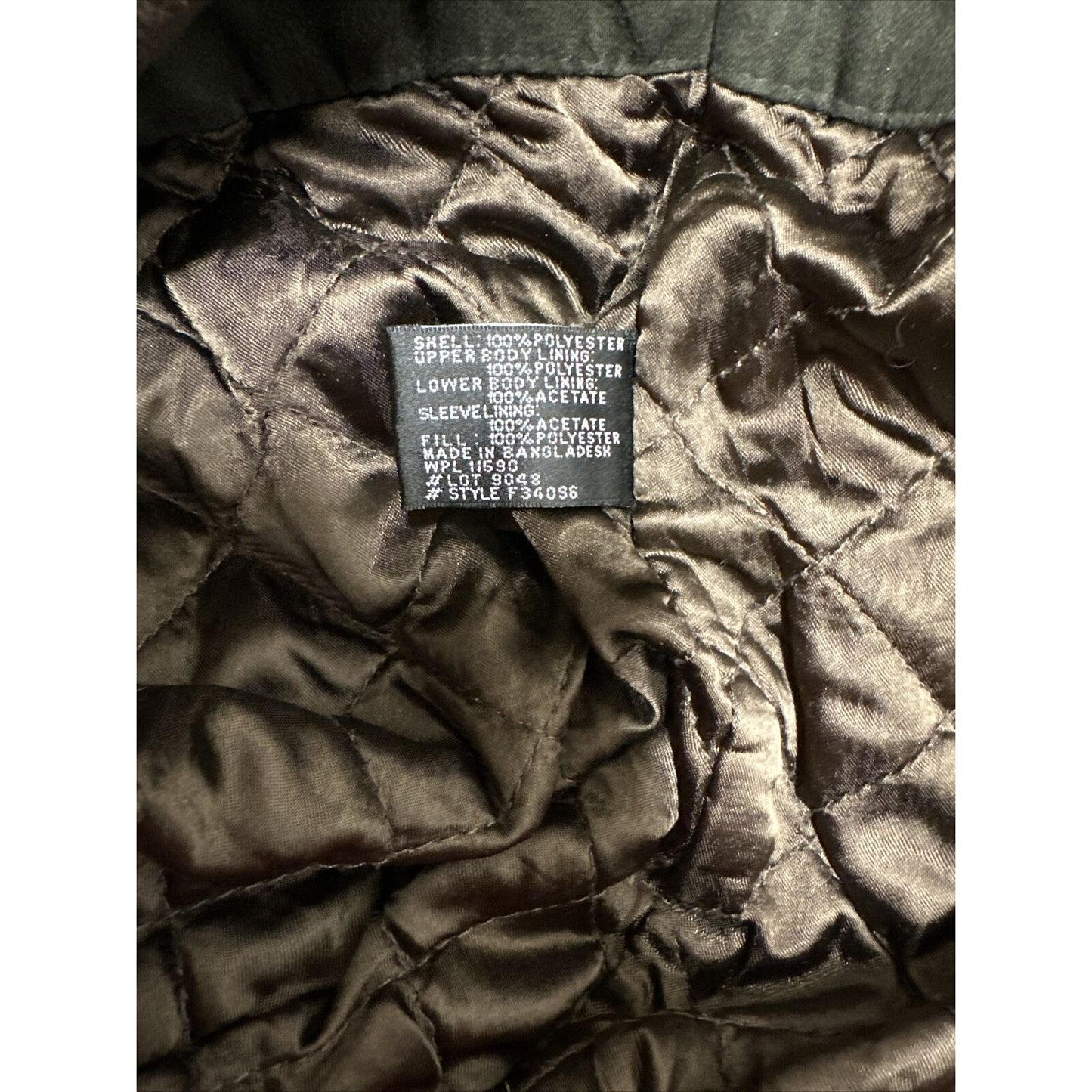 Men’s Forest Green Weather Report Full Zip Jacket Poly Suede Look