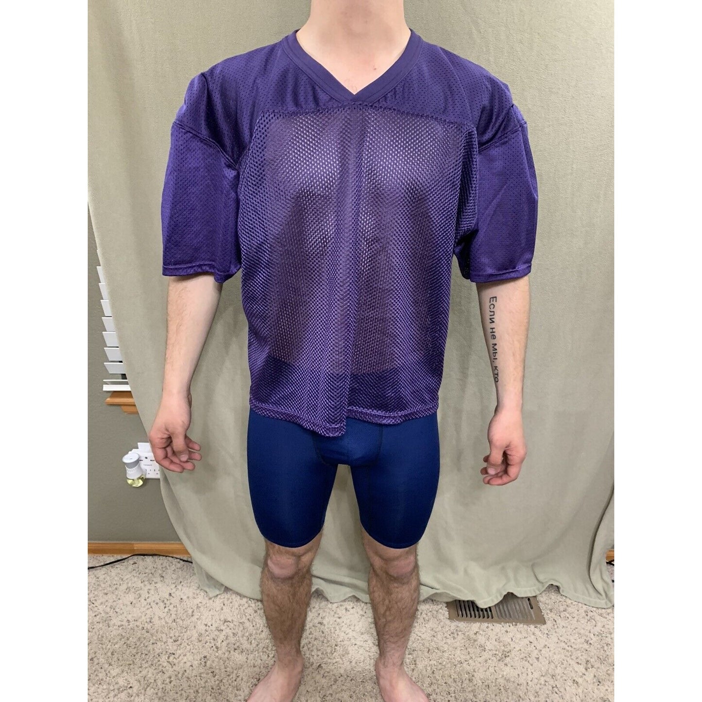 Men’s Large/XL Purple Football Practice Jersey
