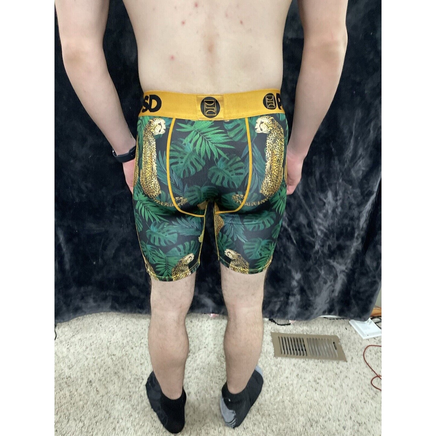 Men’s PSD Leopard Jungle Medium Boxer Briefs Multicolor