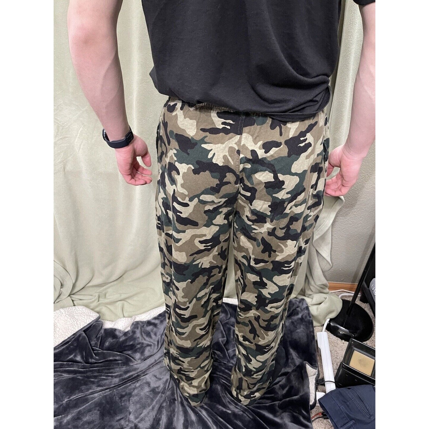 Men’s Medium Pajama Pants Sleepwear Moose Pine Duck Bear