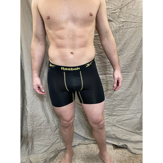 men's reebok black compression shorts medlum