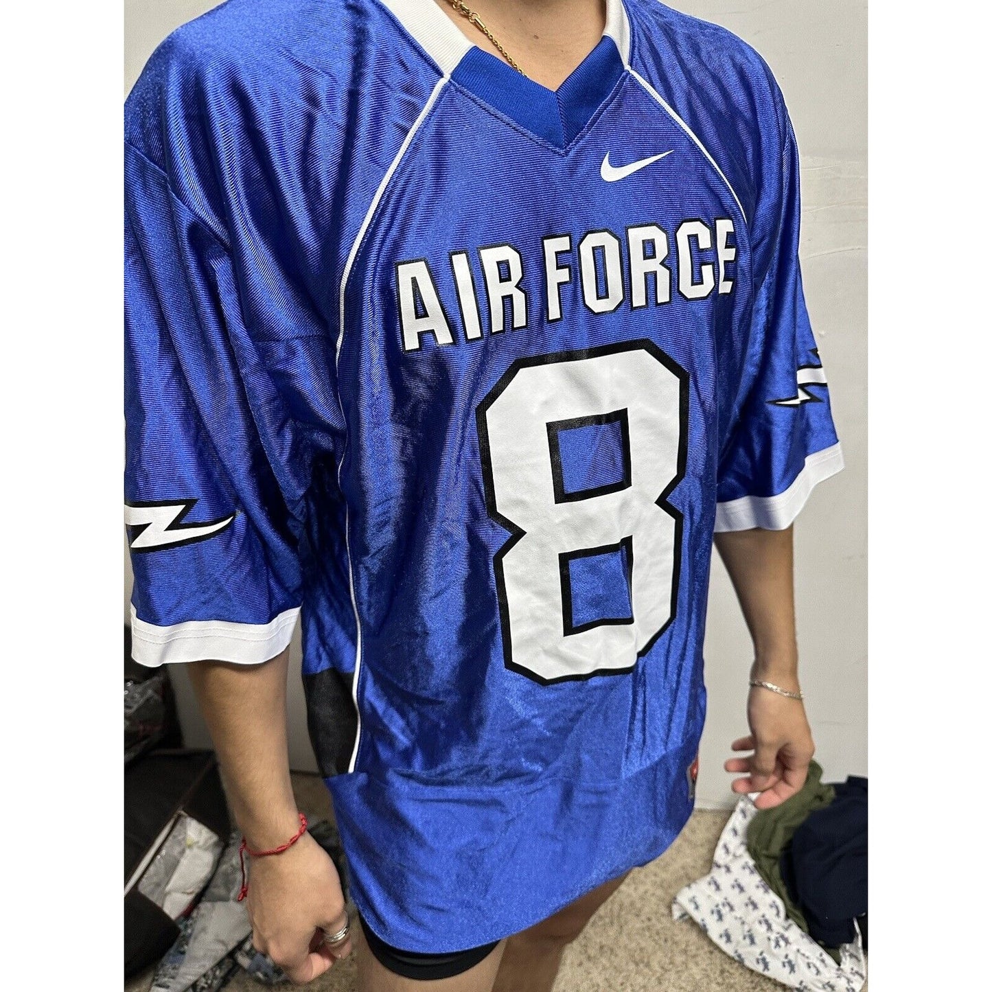 Men’s Air Force Falcons Team Nike Football Jersey Number 8 Medium