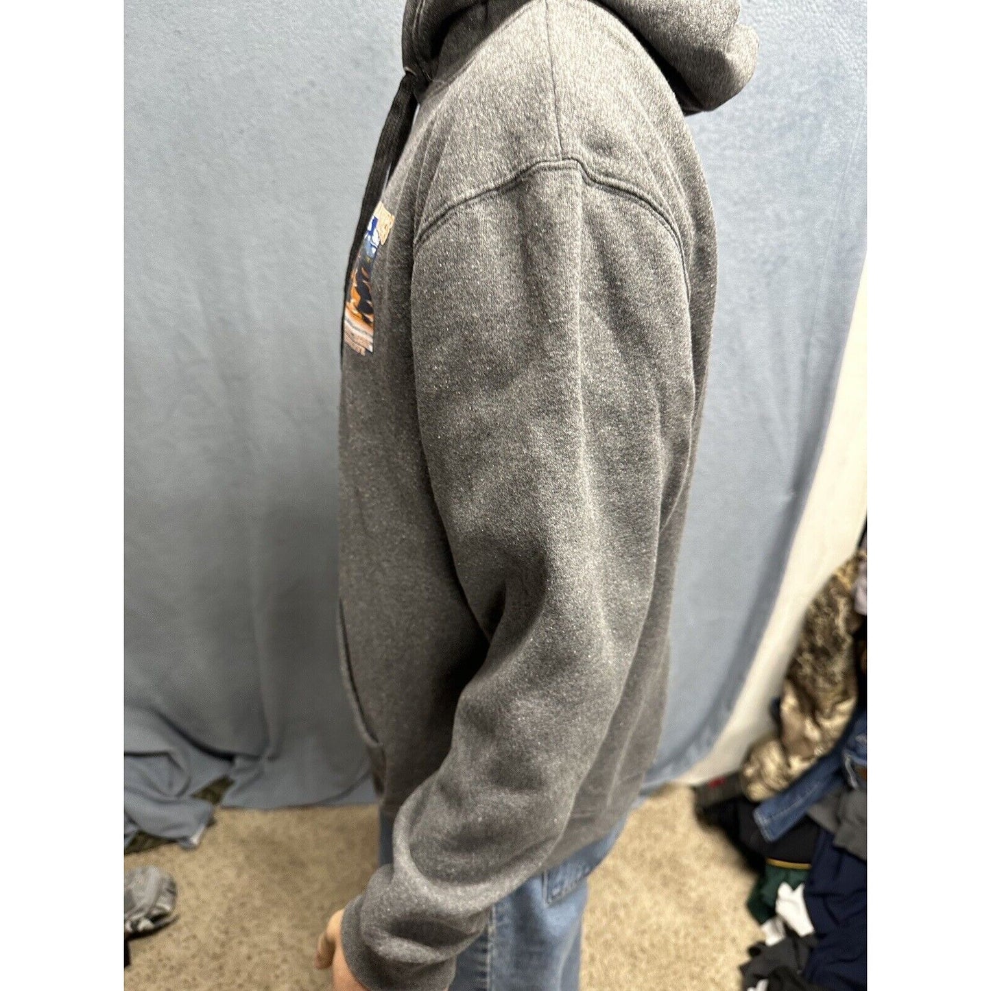 Men’s Gray XL Hoodie Pullover Lone Rock Great Sand Dunes National Park Colorado
