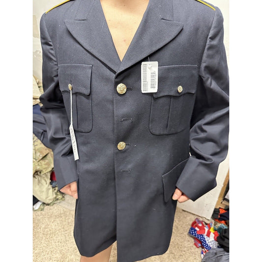 Men’s Army Coat Poly Wool Army Blue 450 42RC DSCP Dress Coat Uniform