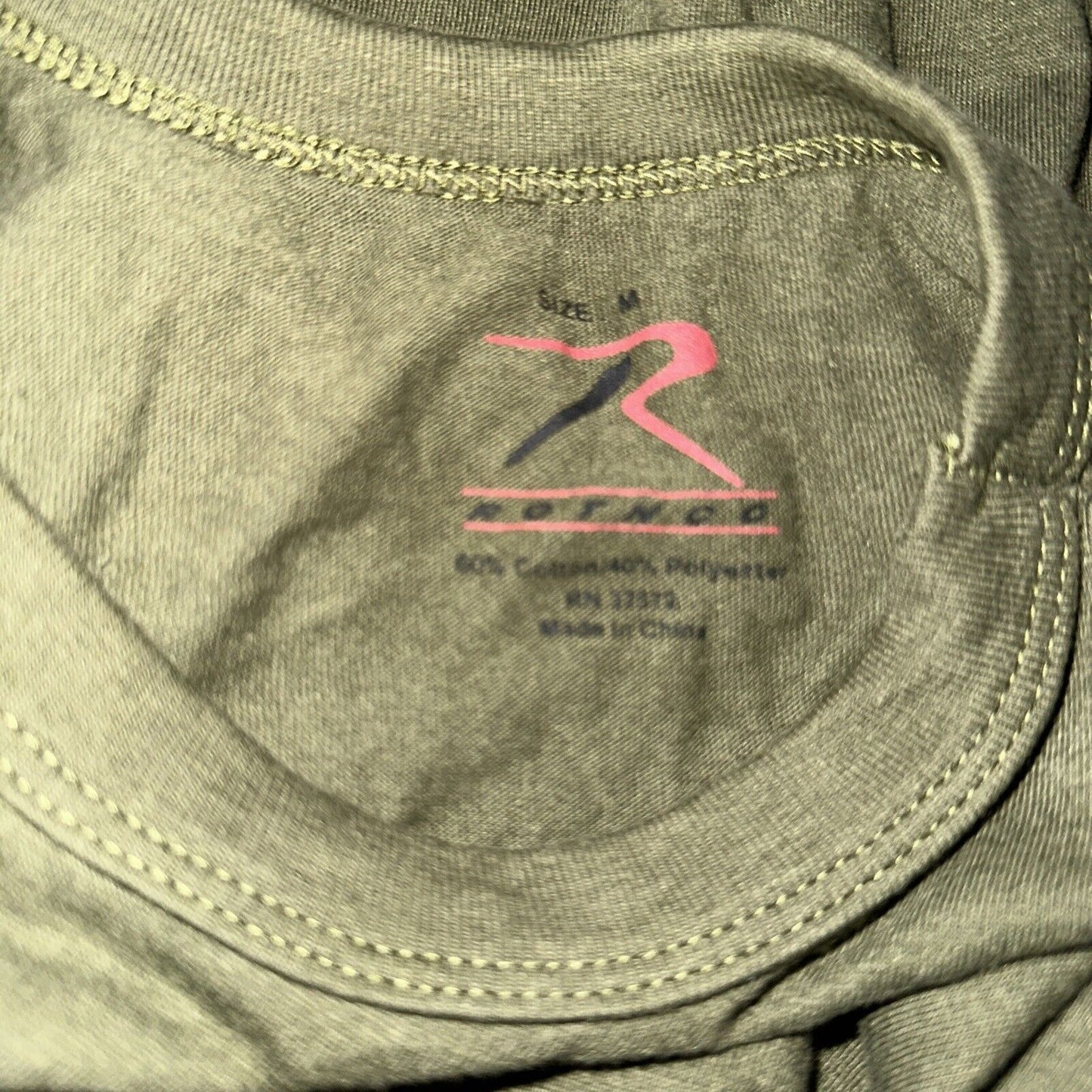 Men’s Army Green Rothco Medium Athletic Tshirt