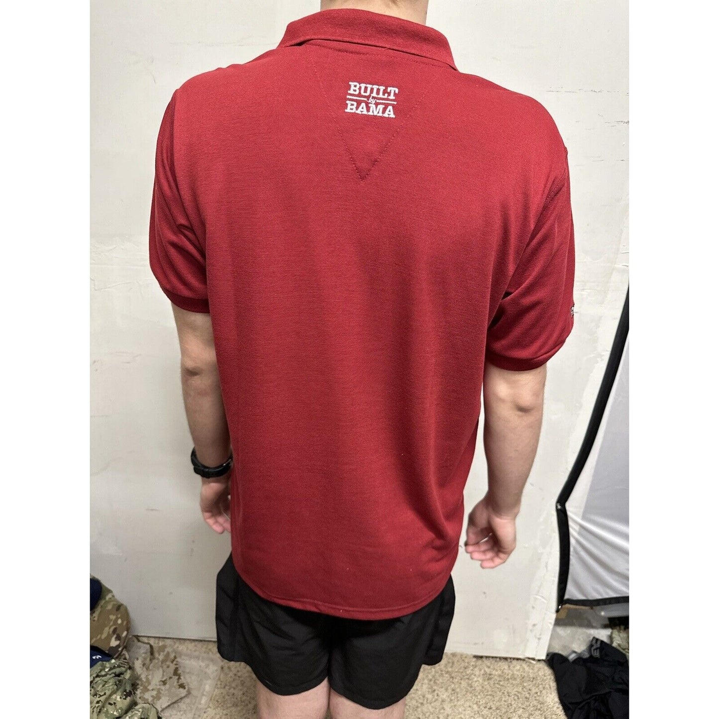 Men’s Medium Alabama Wakefield Built By BAMA CRIMSON tide Polo Shirt