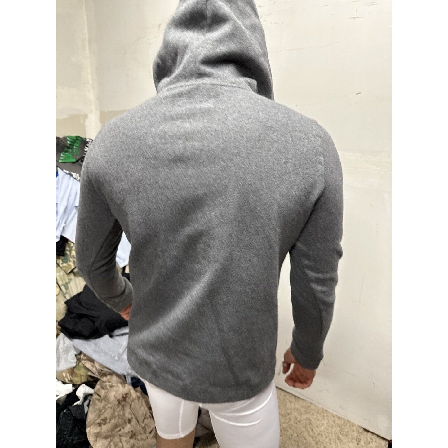 Men’s Gray OC Lacrosse Under Armour Loose Cold Gear Small Hoodie