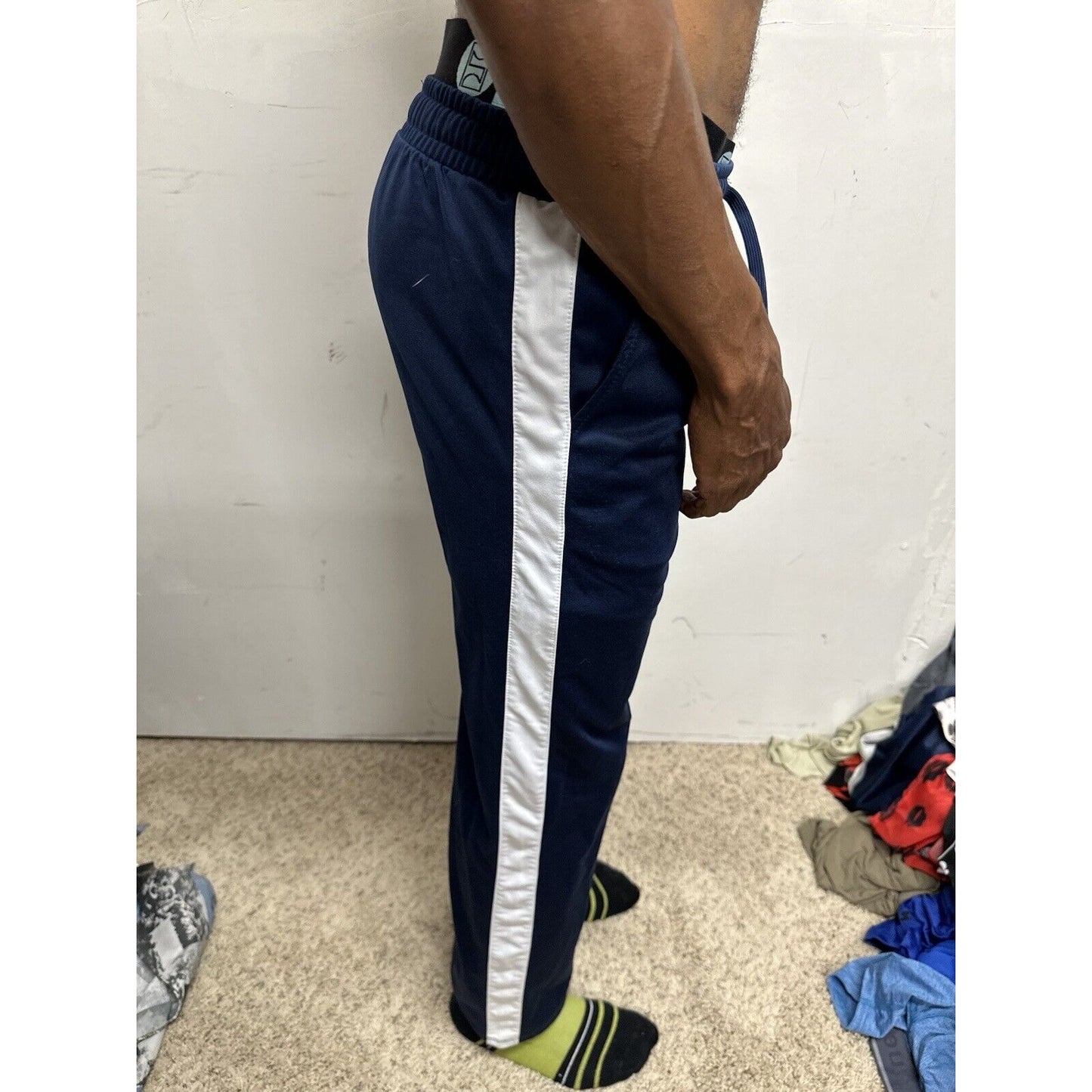 Men’s Blue Mighty Fine XS Nasa Sweat Pants