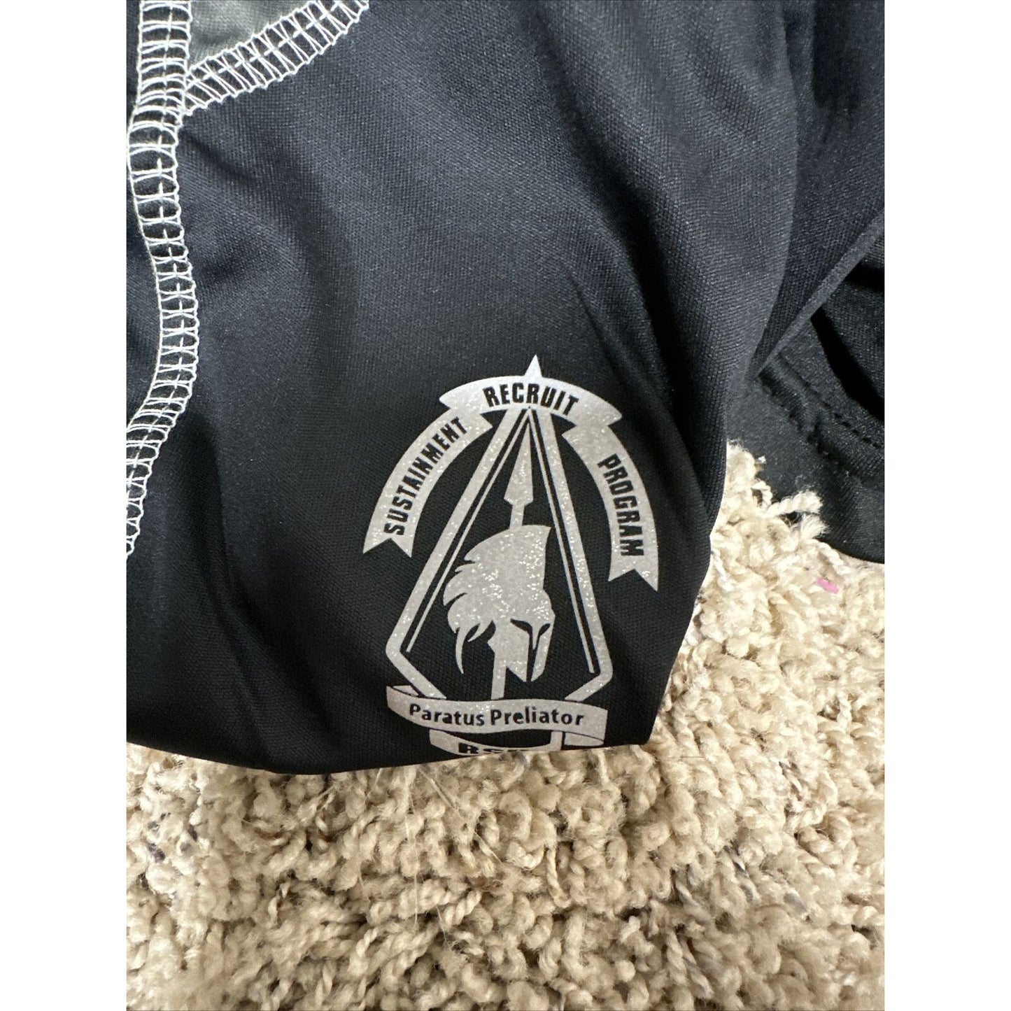 Men’s Black Small Army National Guard Camo Shorts Zippered Back Pocket
