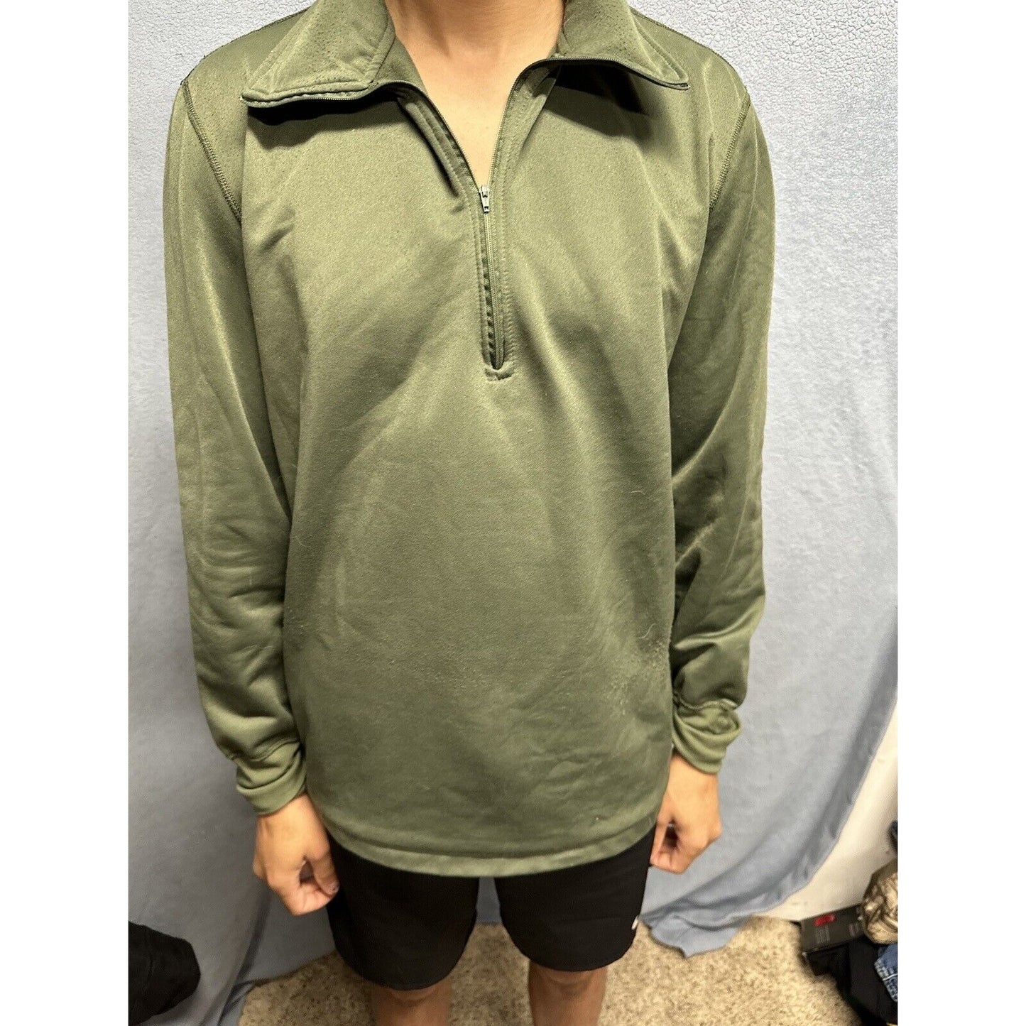 Men’s Military Army USAF Medium Green Sleeping Shirt Heat Retentive