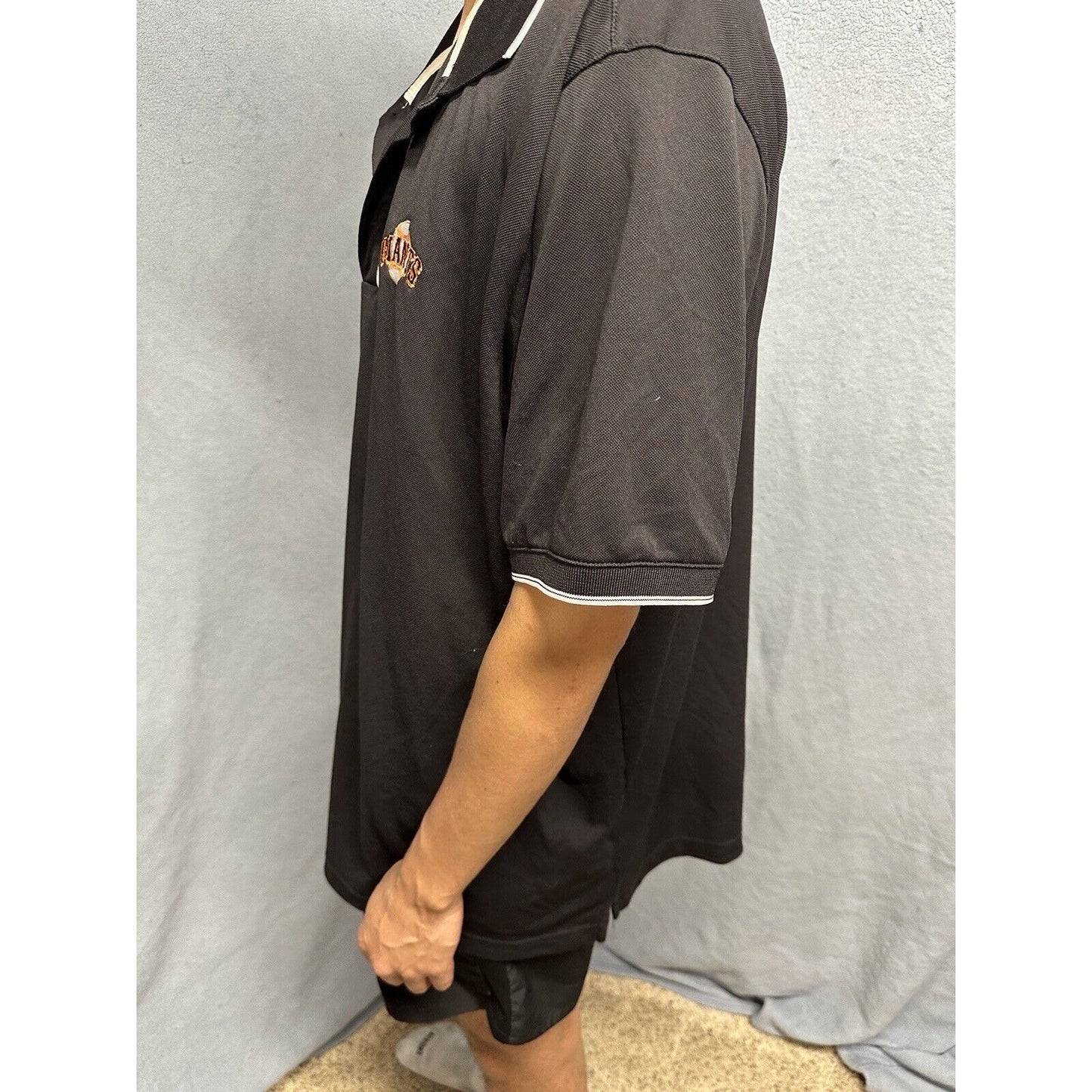 Men’s Black Antigua XXL San Francisco Giants Baseball Polo Shirt