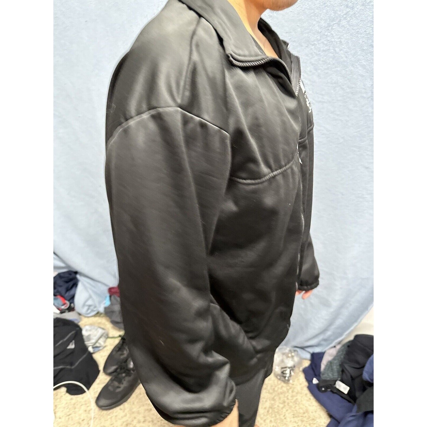 Men’s Black Full Zip XL Us Olympics Committee Jacket Black