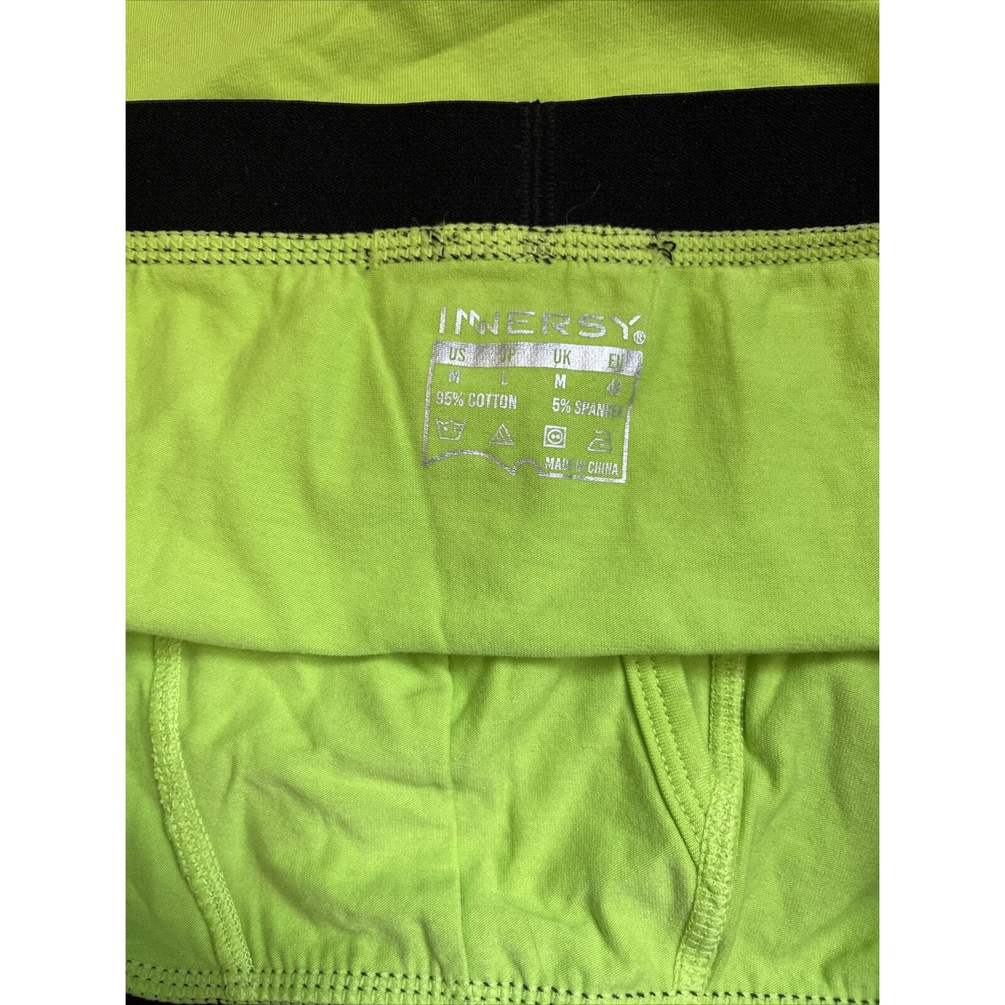 men's neon green inersy weekly medium boxer briefs