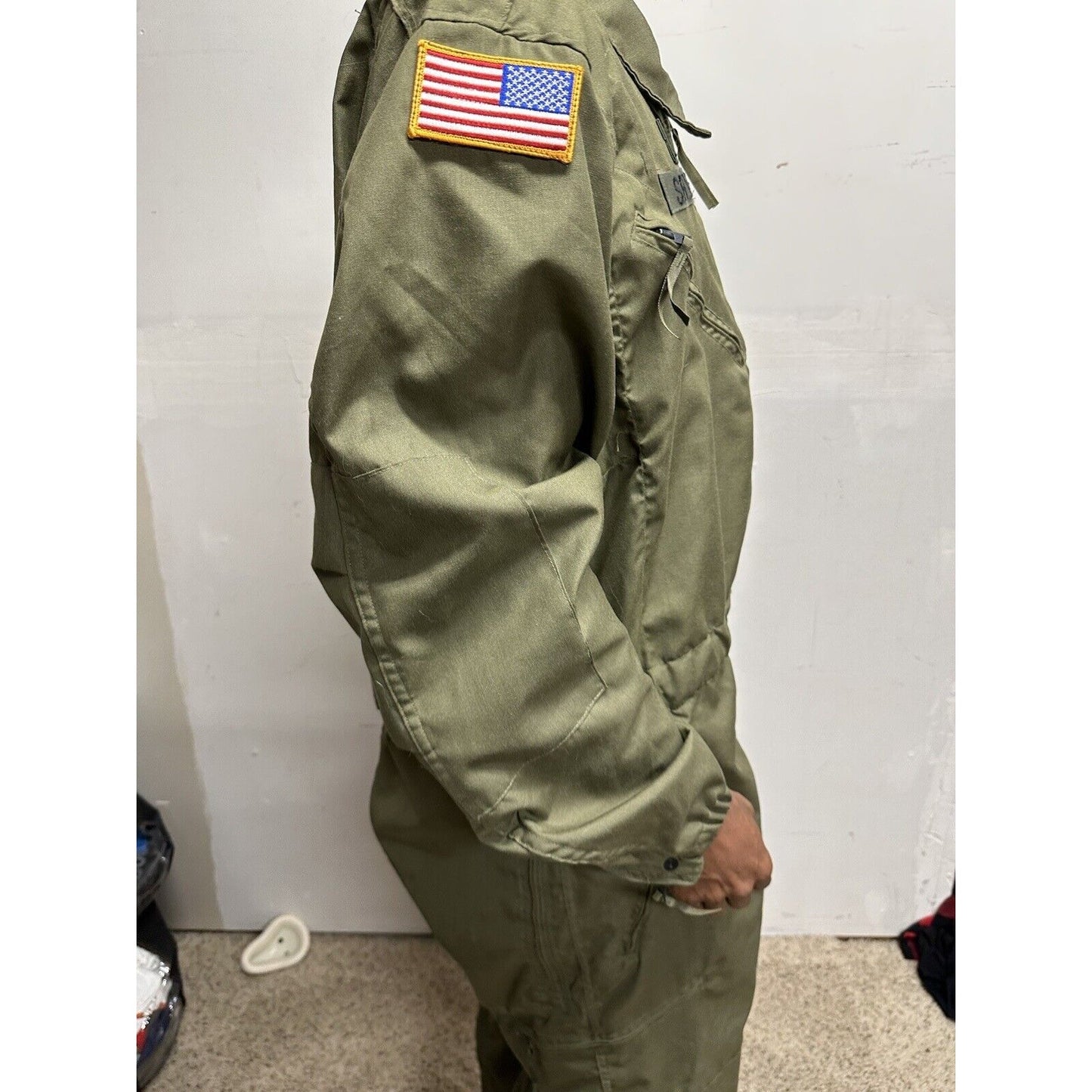 Men’s US Army Overalls Large Regular Military Uniform Combat With Patches