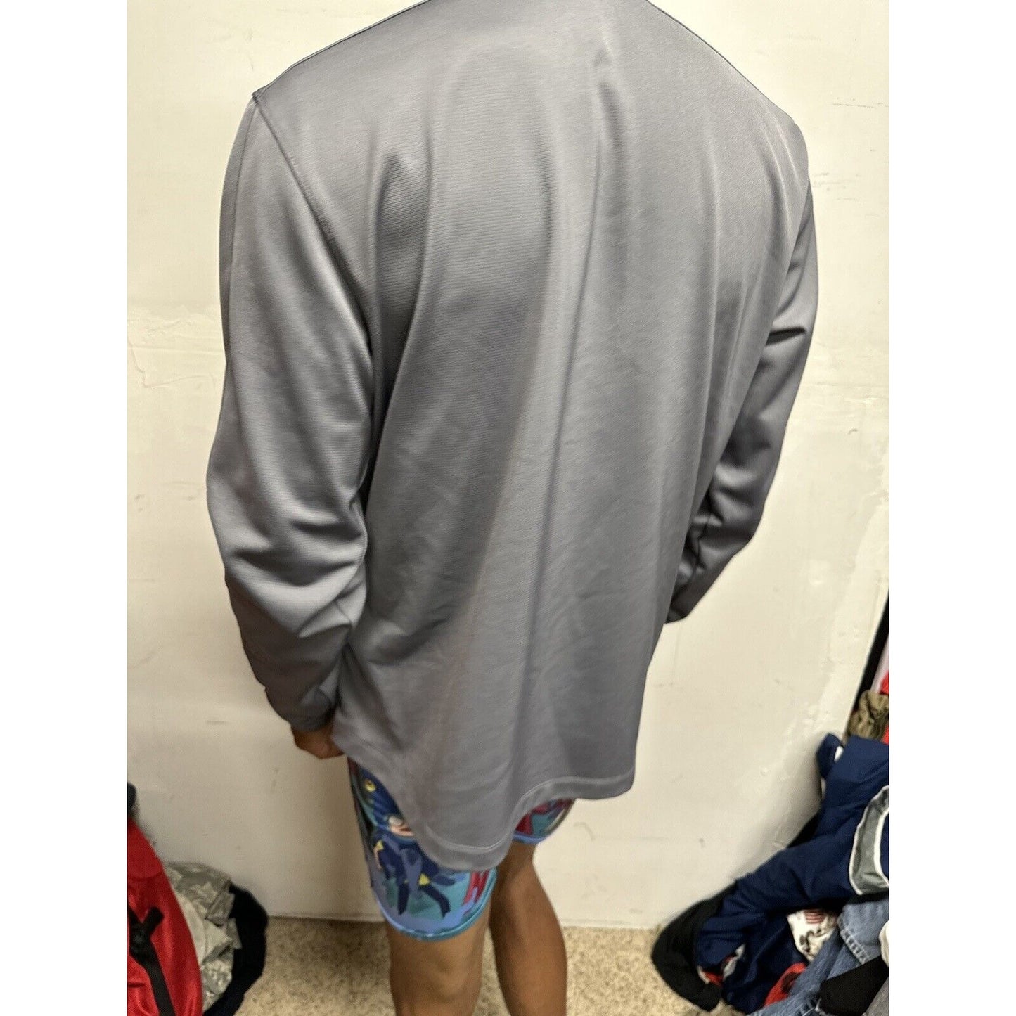 Men’s Gray Under Armour Large Visit Ridge High School Soccer Full Zip Jacket