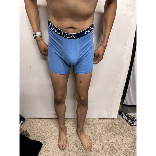 Men’s Nautica Light Blue Boxer Briefs Medium