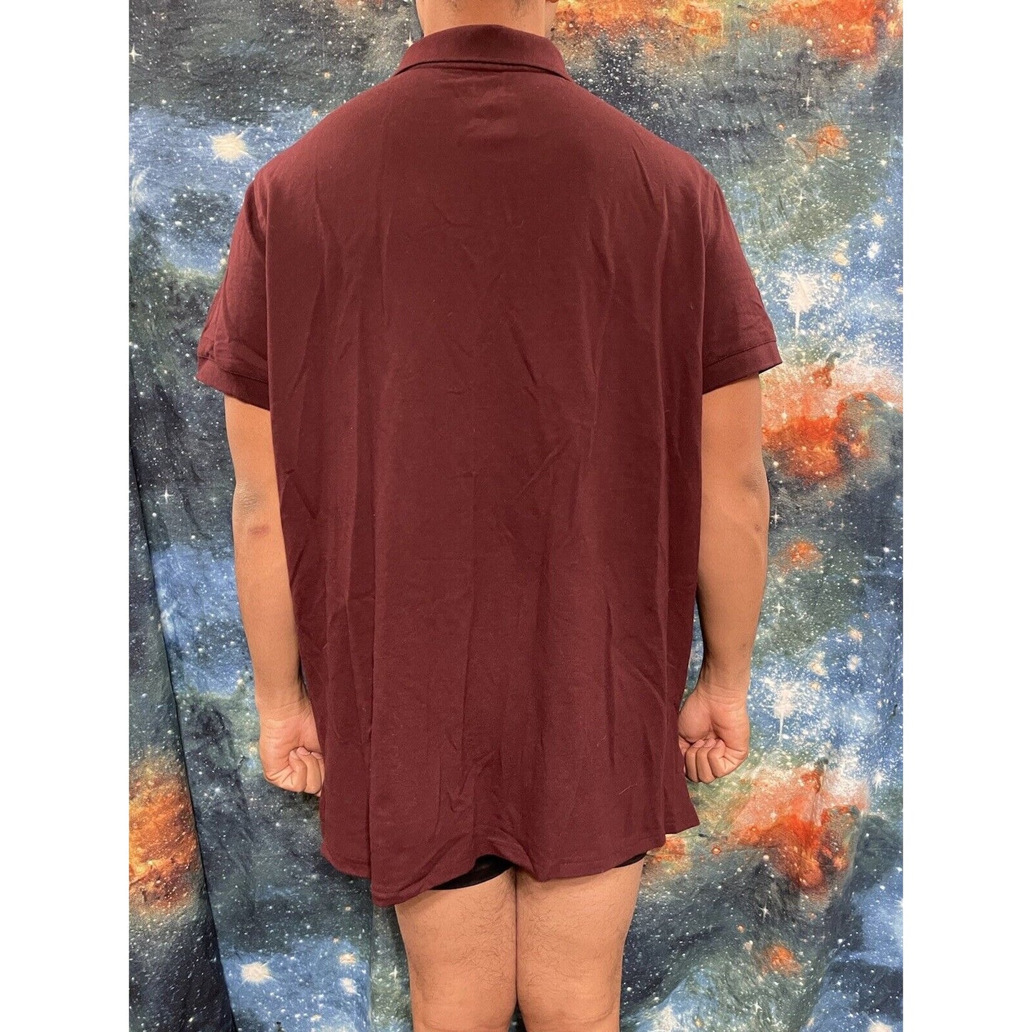 Men’s Maroon Goodfellow XXL Polo Shirt Short Sleeve