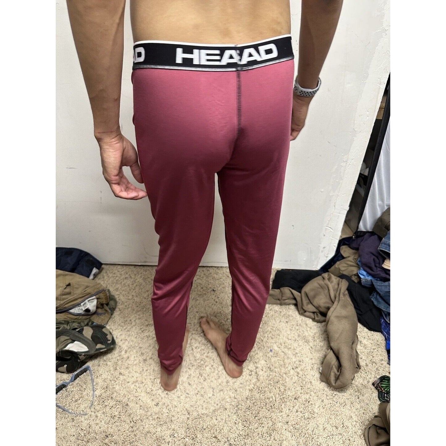 Men’s Large Head Pink Base Layer Pants