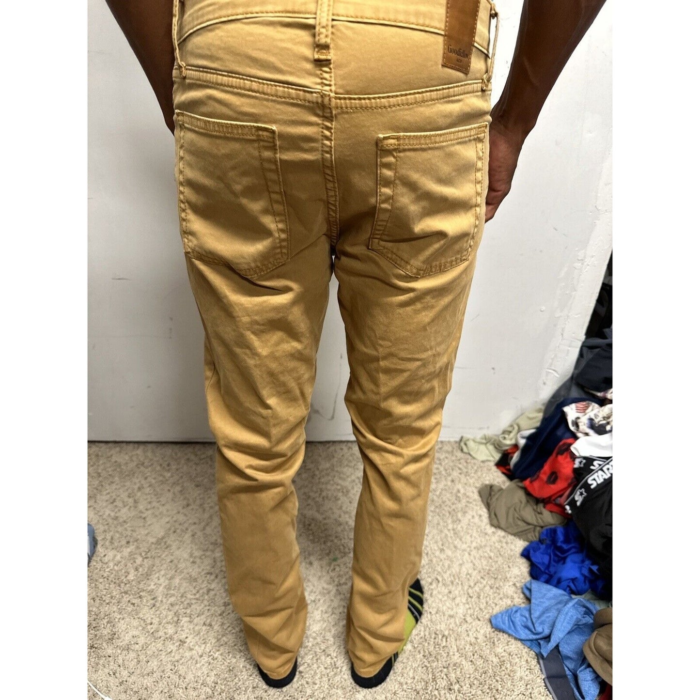 Men’s Goodfellow Total Flex Khaki Slim Straight 30 X 32 Pants