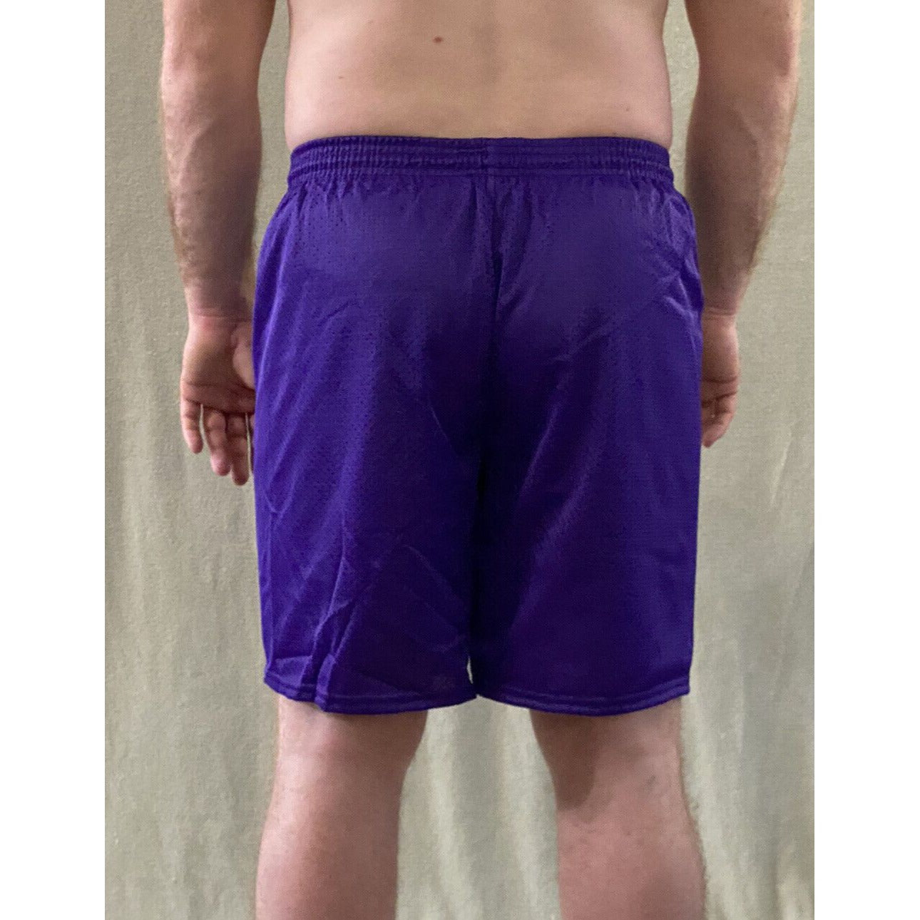 Soffe Men’s Medium Purple Basketball Training Polyester Mesh Shorts