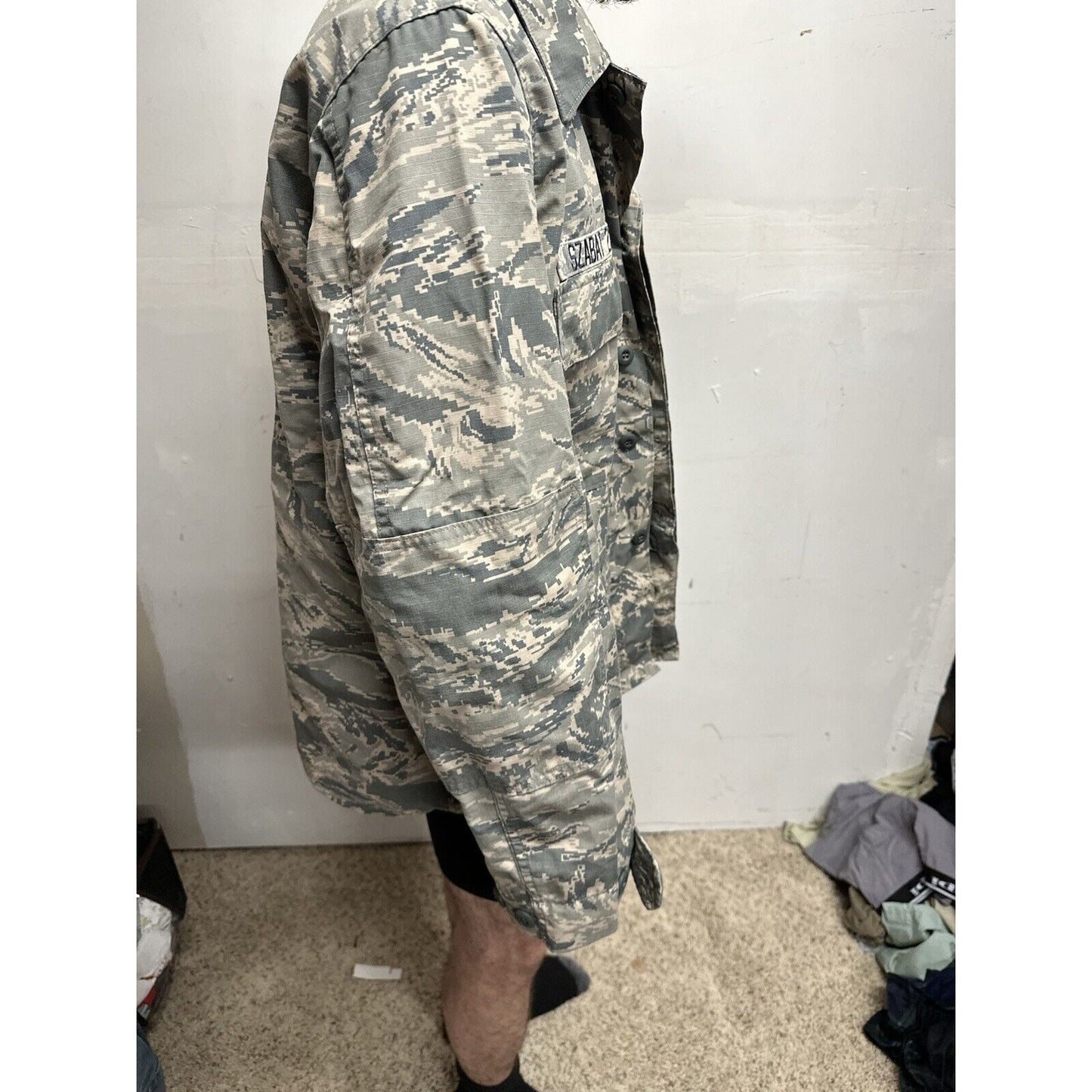 Men’s USAF Abu Airman Battle Uniform Civil Air Patrol Tool Uniform Blouse 46R