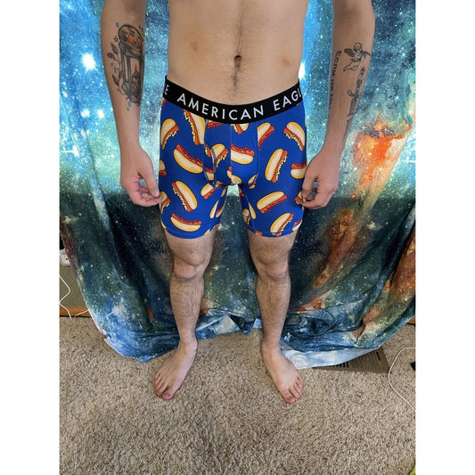 men's large american eagle hot dog compression shorts new and unworn