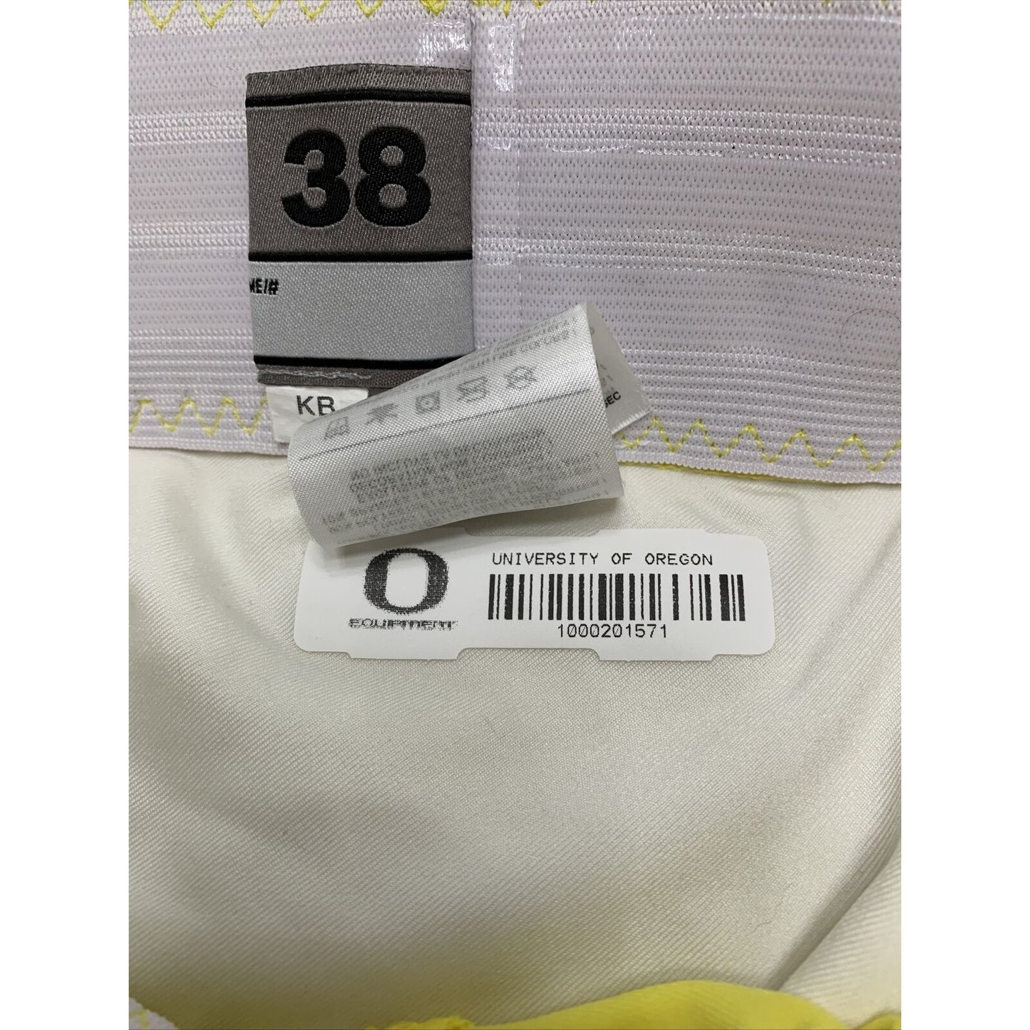 Nike Team Issue Oregon Ducks Football Pants Yellow Size 38