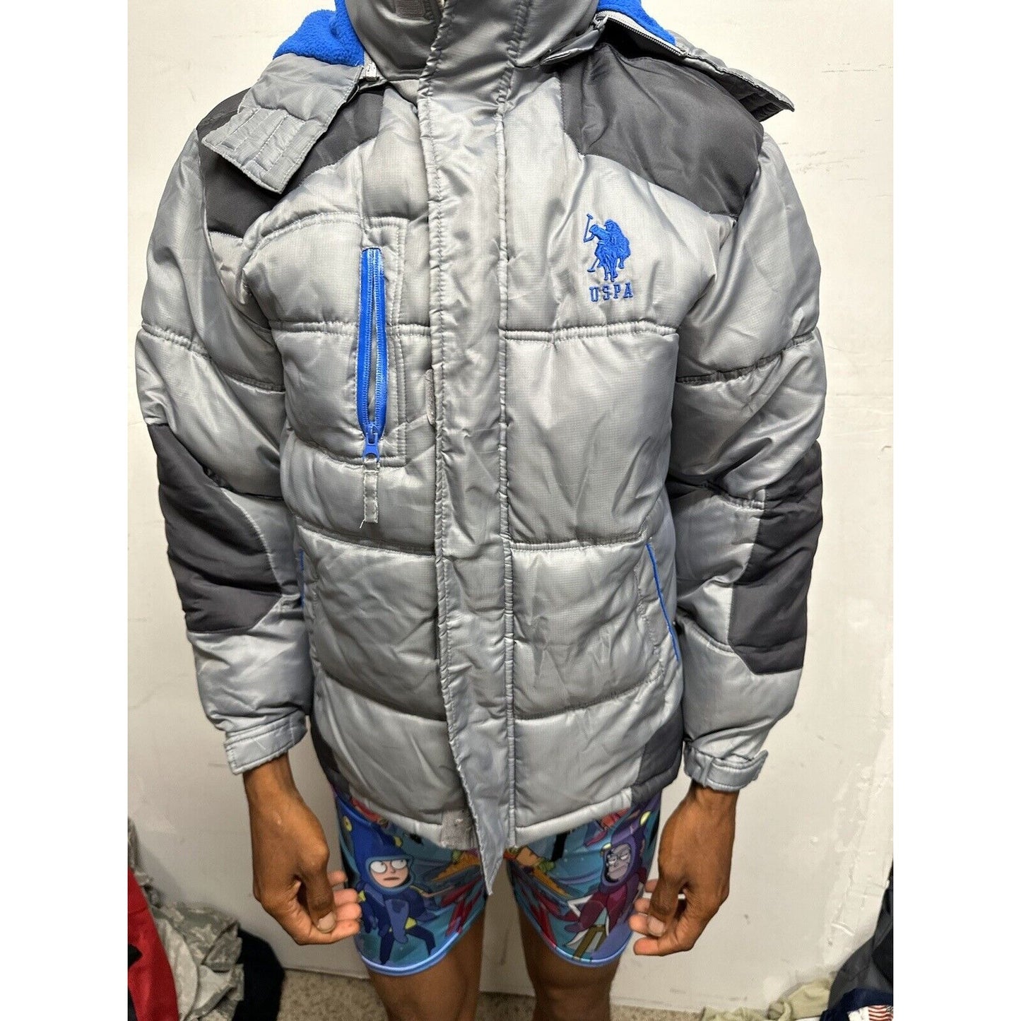 Boys Large 14/16 US Polo Assn Gray Snow Jacket