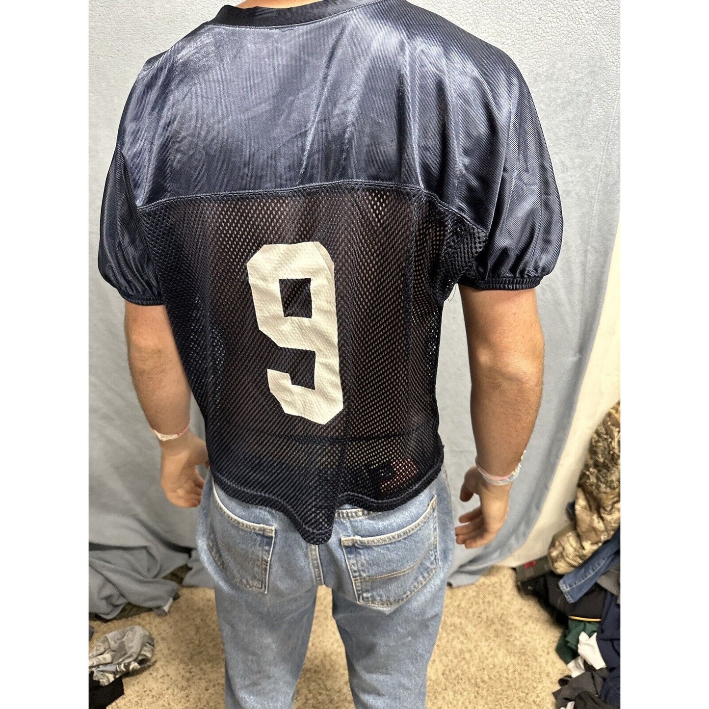 Youth Large/XL Alleson Athletics Navy Blue Football Jersey