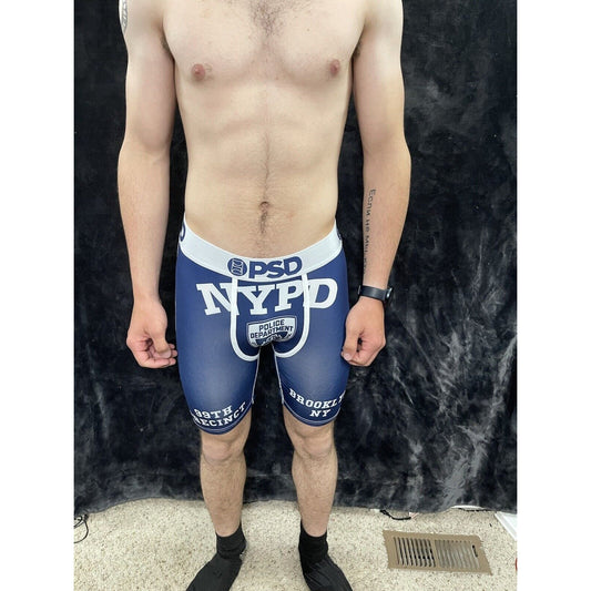 Men’s PSD Large NYPD New York Police Boxer Briefs Blue