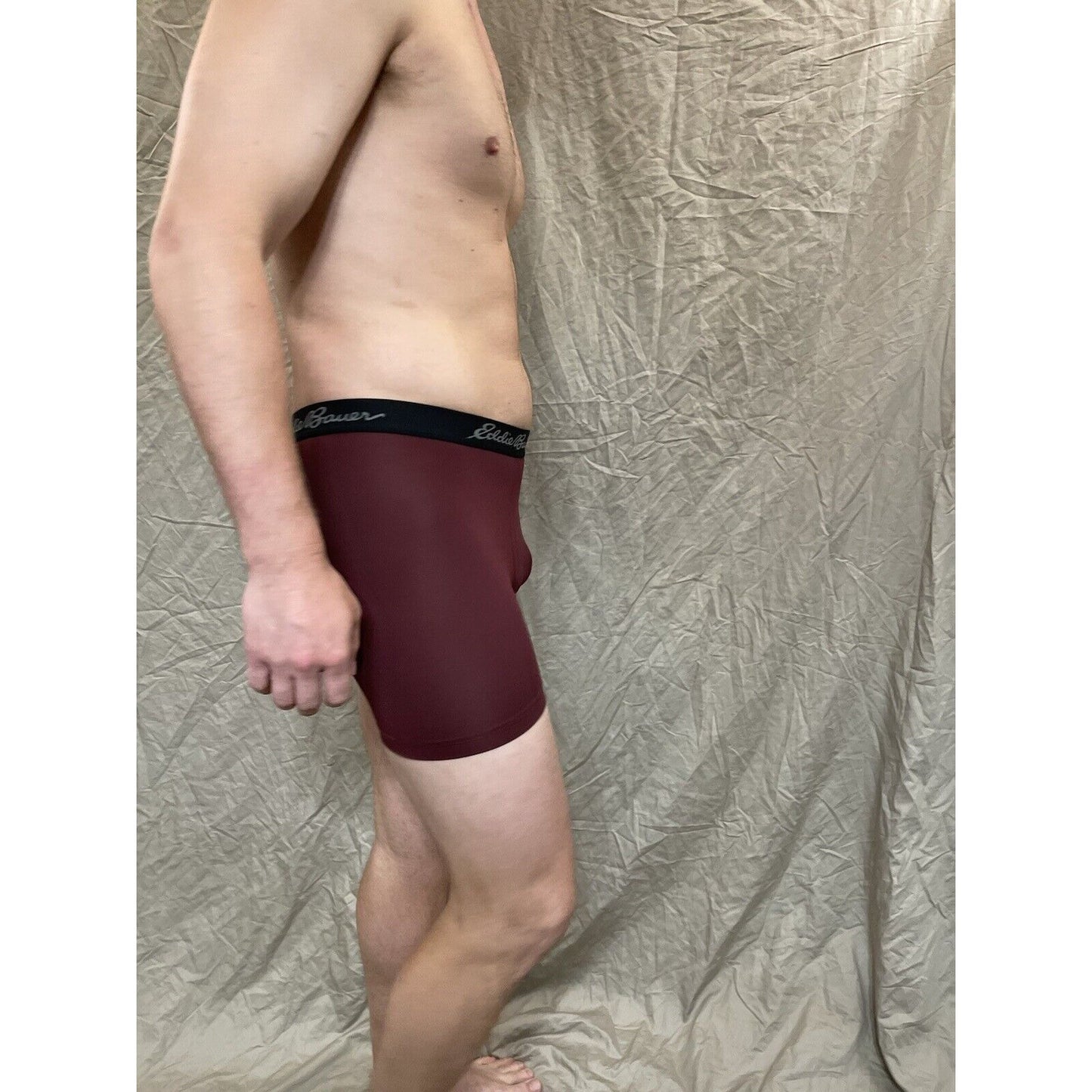 men's eddie bauer Maroon boxer brief