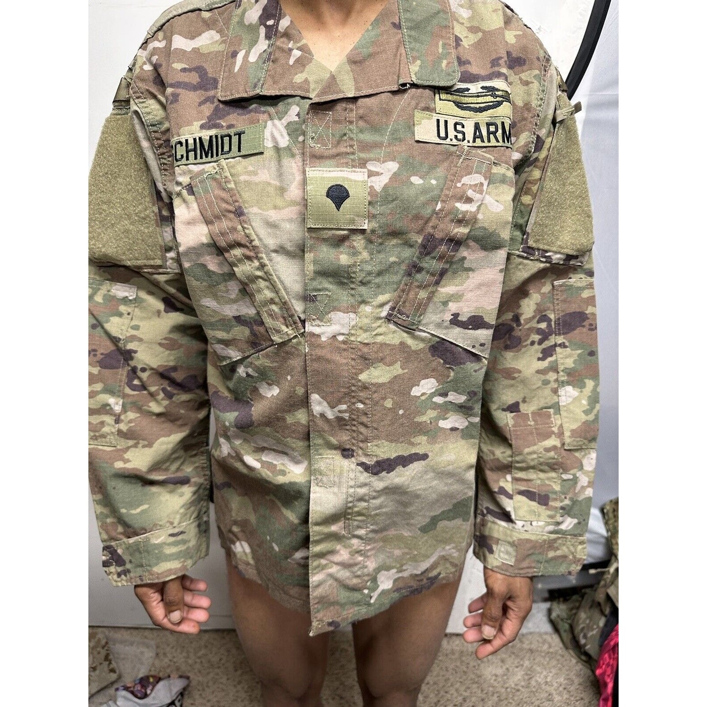 Men’s Ocp Top Coat Army Blouse USAF Flame Resistant  w/ tags and patches