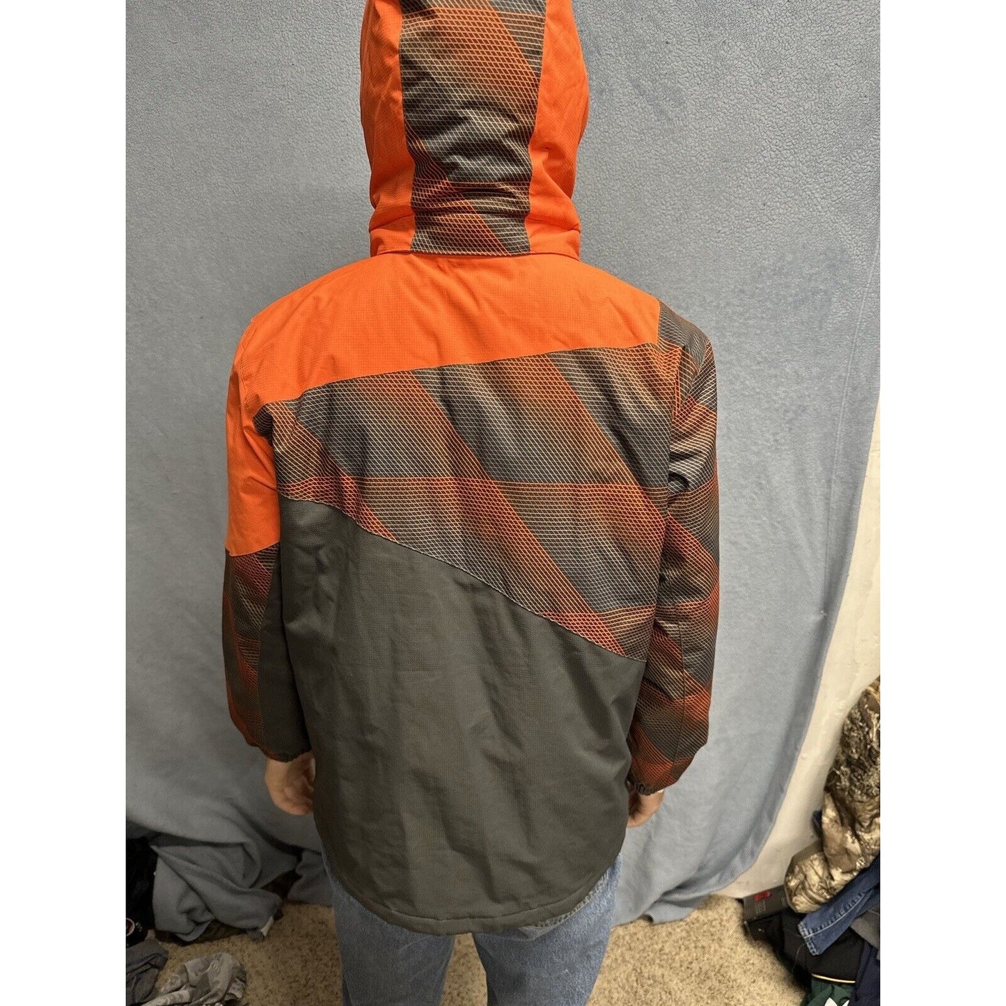 Boys Gray And Orange Large 14/16 Free Country Extreme Performance Snow Jacket