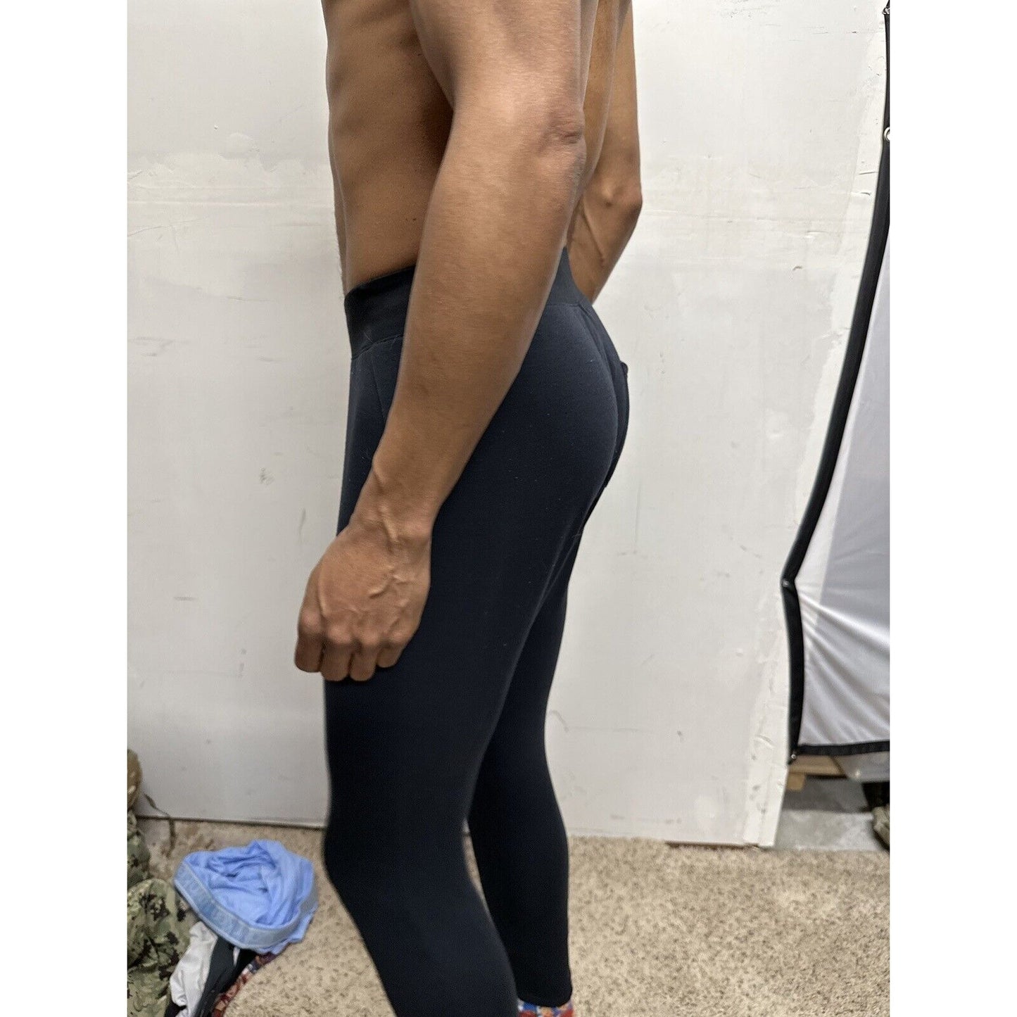 Men’s Black Leggings Under Armour Loose XS Pants Running