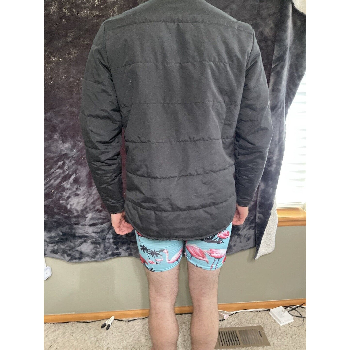 Men’s Small Old Navy Black Snap up Jacket