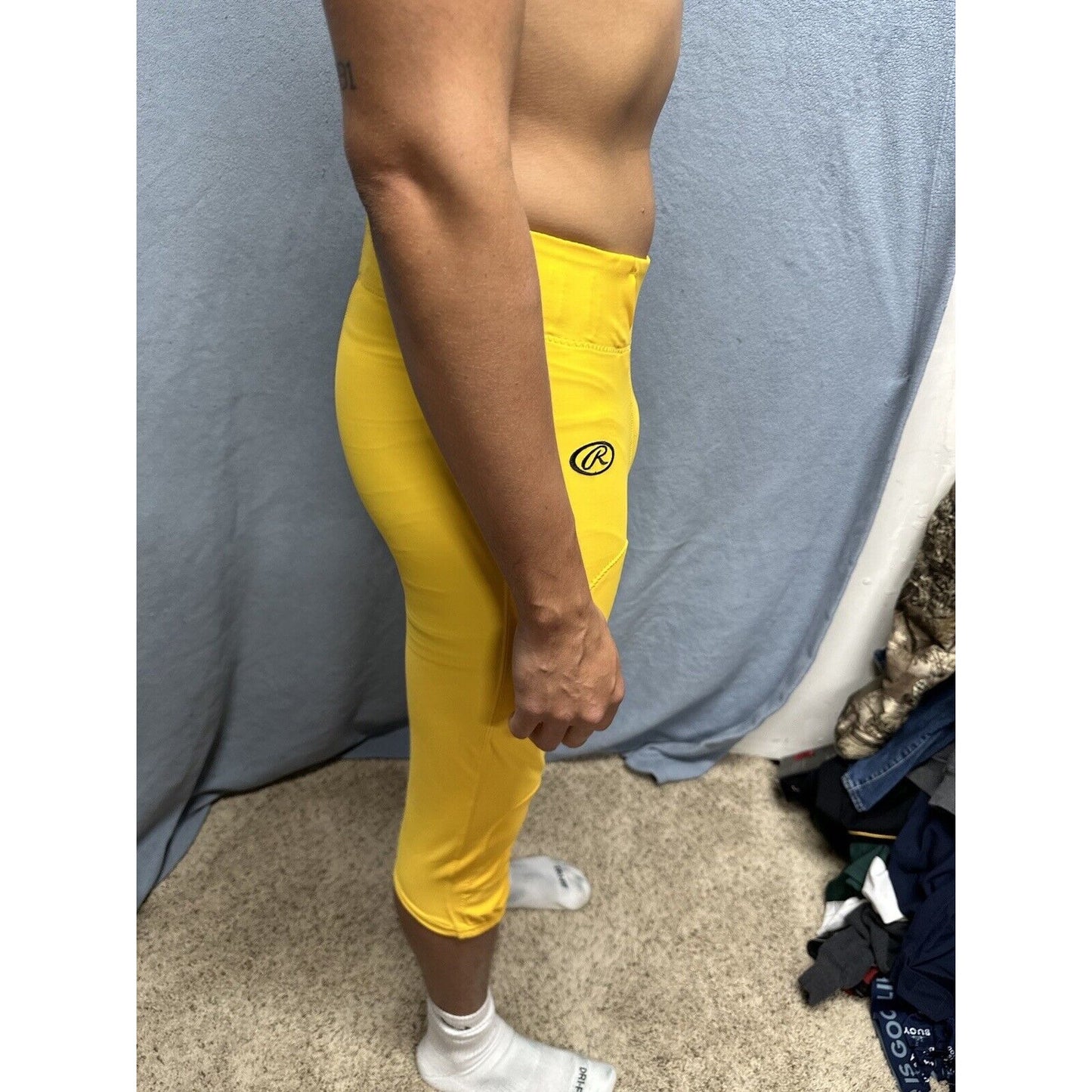Men’s Gold / Yellow Rawlings Football Pants Medium