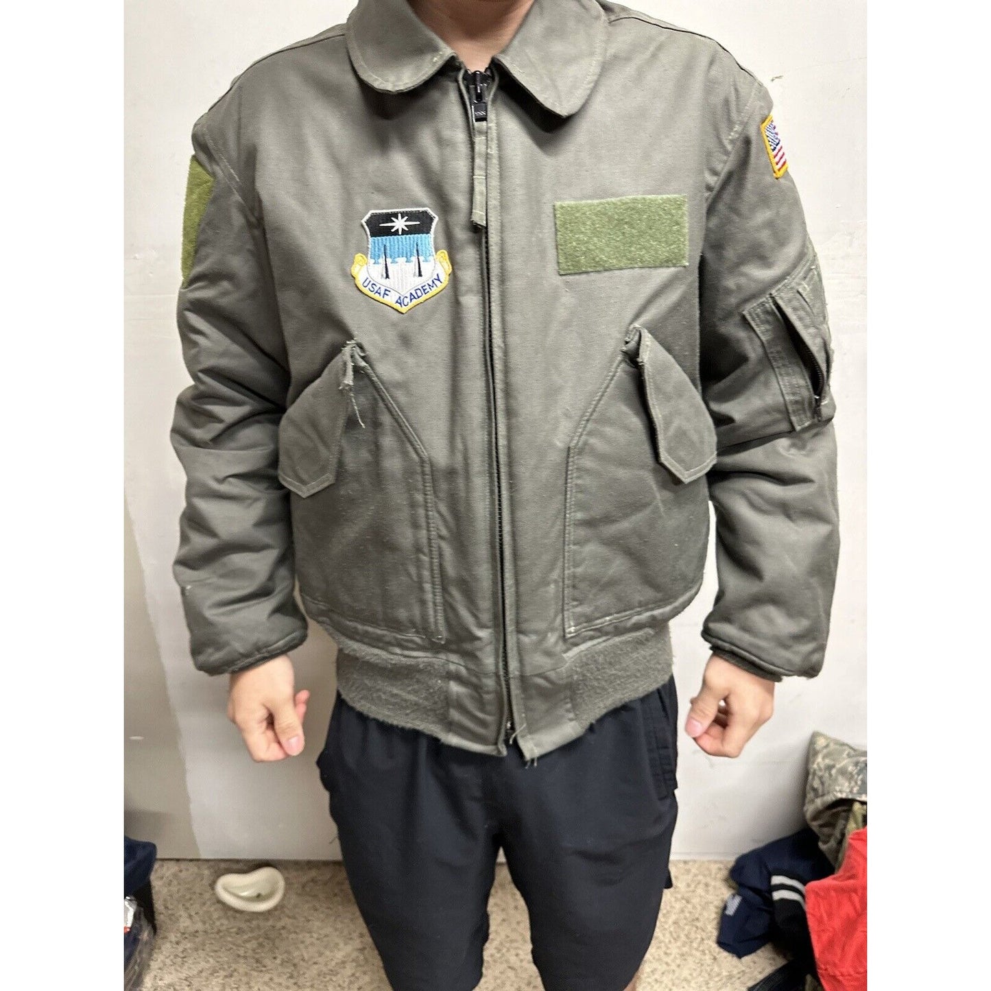 Men’s Air Force Academy USAFA Medium Jacket Flyer’s Cold Weather Flight Jacket