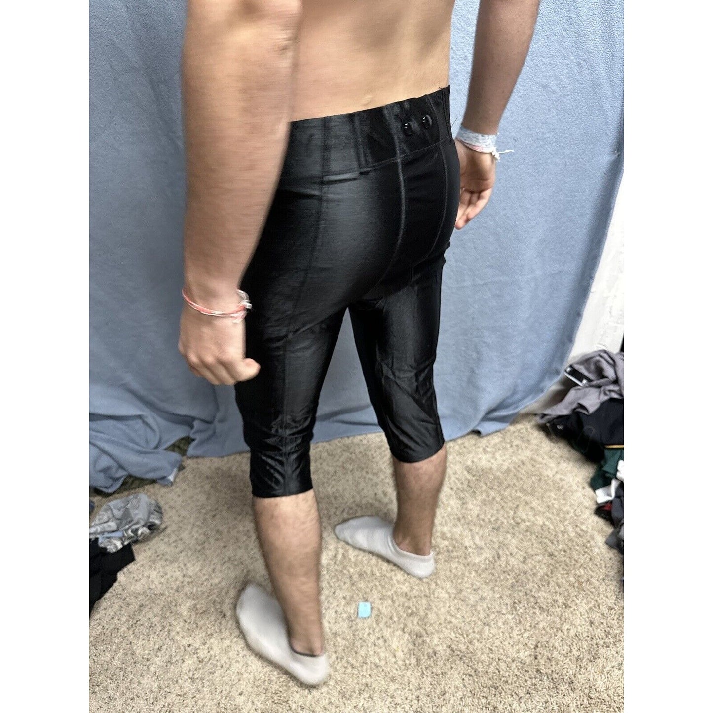 Men’s Black XL 34-36 Polyester Football Pants