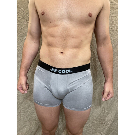 men's icy grey 32 degrees cool compression boxer brief Small