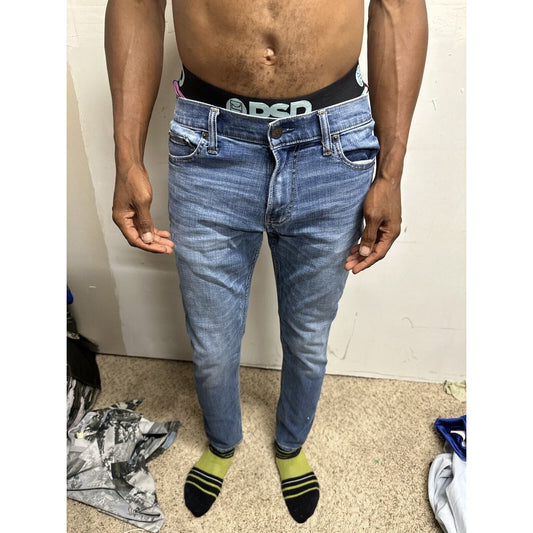 Men’s Hollister 31 X 32 Skinny Fit Advanced Stretch Blue Jeans