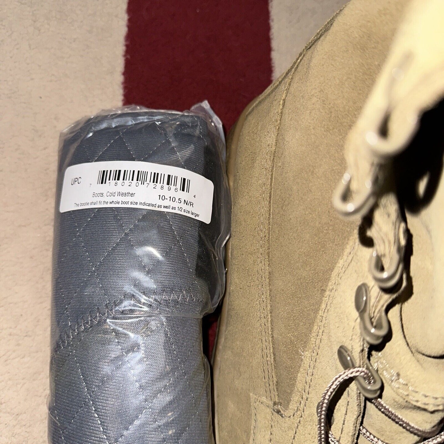 Men’s Coyote Brown Military Boots Altama 10.5 Removable Cold Weather Inserts